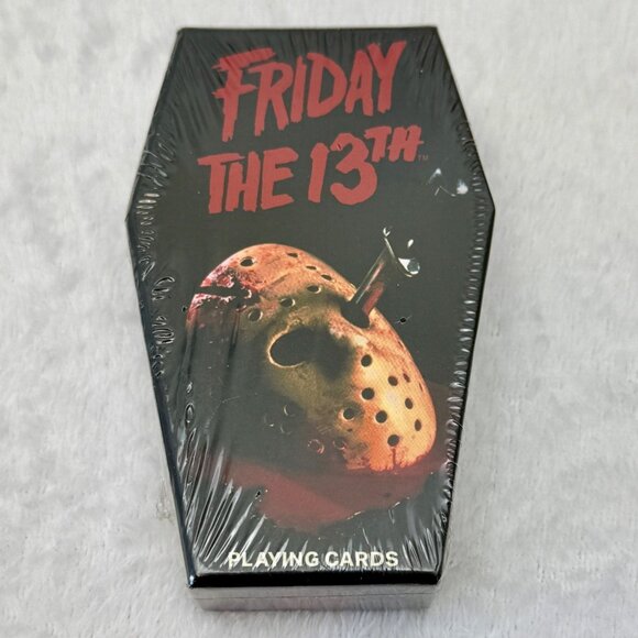 Friday The 13th Coffin Shaped Playing Cards Aquarus - Picture 1 of 4